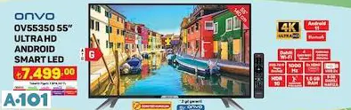 ONVO 55 ULTRA HD ANDROİD SMART LED TV/AKILLI TELEVİZYON